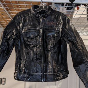 Genuine Harley Davidson Women's Black Label Riding Jacket - Size Small